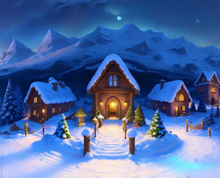 Winter's Ethereal Grace