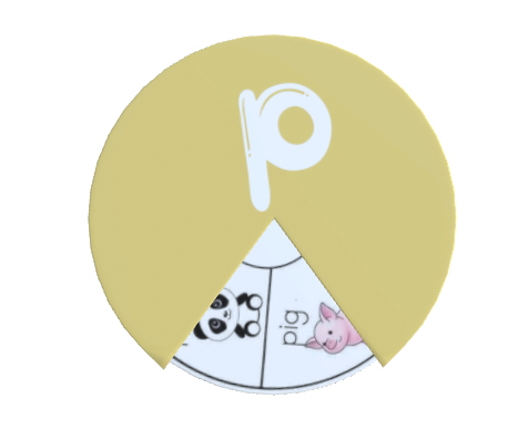 Alphabet Spin & Learn Wheel P p