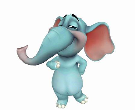 Jungle Animal: Cartoon Elephant