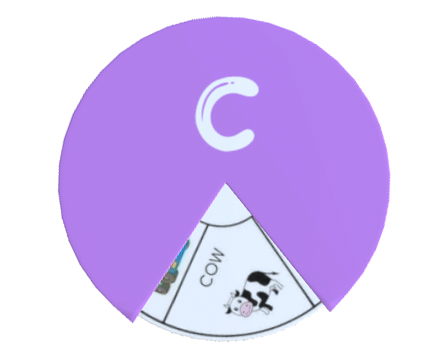 Alphabet Spin & Learn Wheel C c