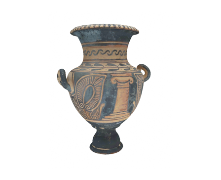 Etruscan, red figure, stamnos, Poggio Pinci by Global Digital Heritage