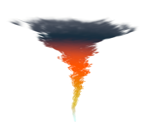 Stylized fire tornado by  NinKorr3D