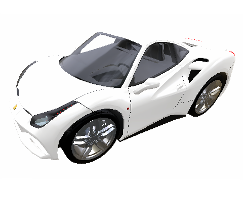Modern Cartoon Sports Car