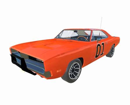 General Lee - 1969 Dodge Challenger by SINNIK