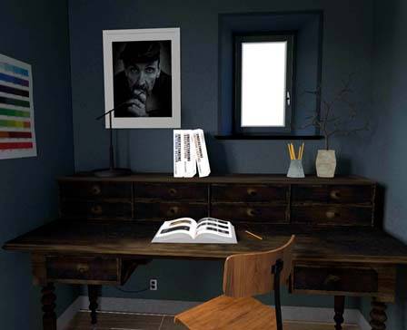 Vintage Office - Interior Scene by Aurélien Martel