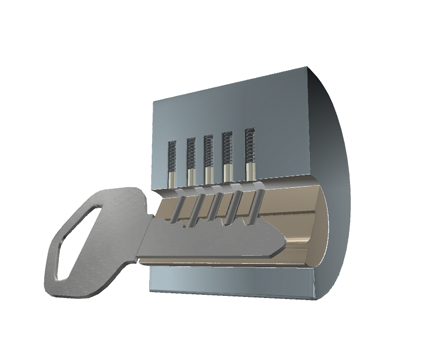 How does a Pin Tumbler Lock work