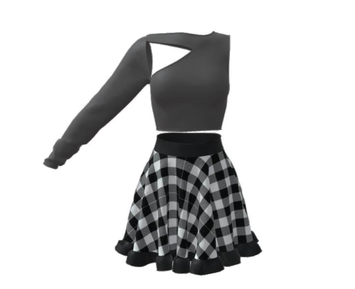 Casual clothes (crop top and skirt)