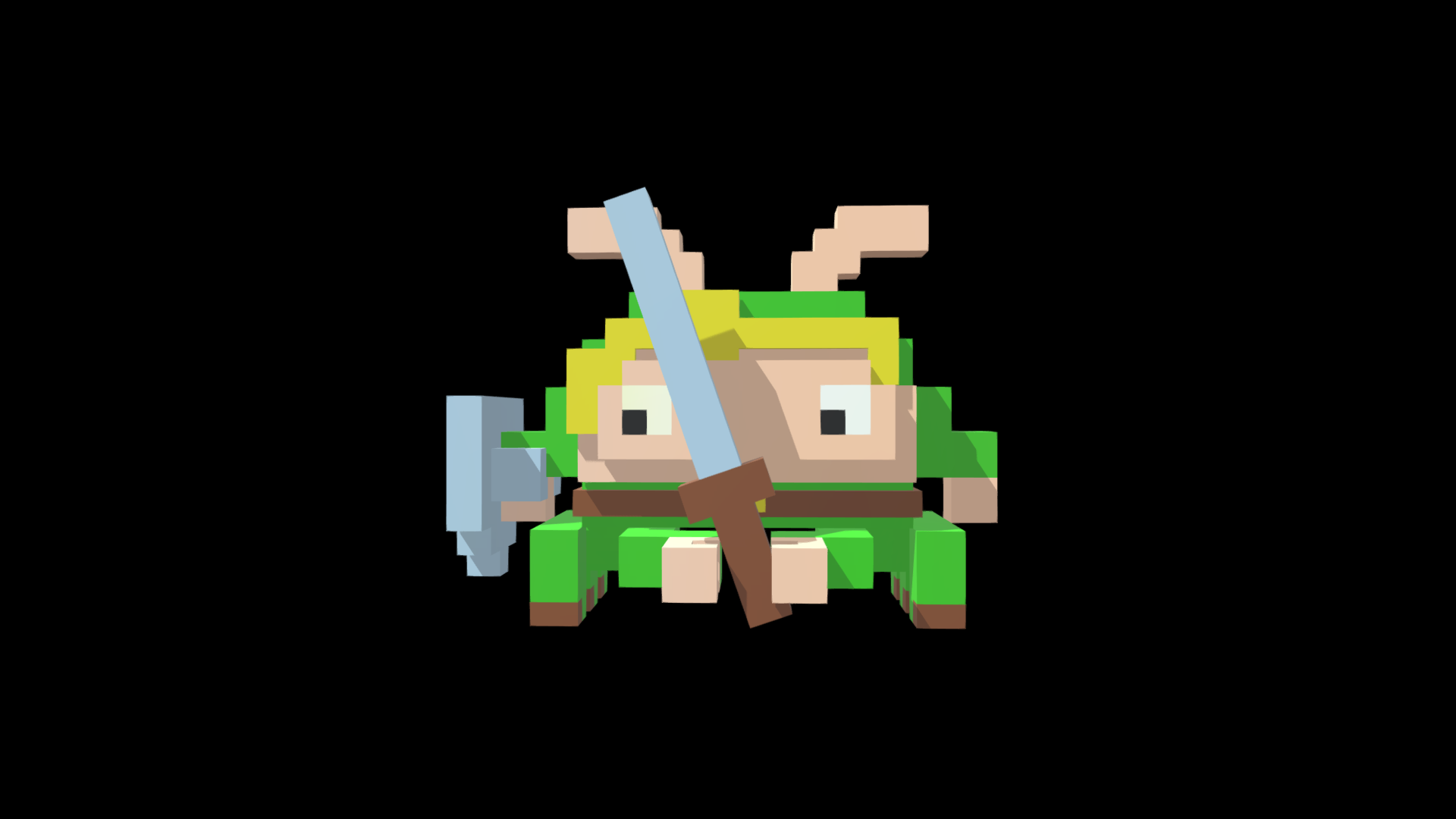 Link-Crab Invader #09 by @NFT INVADERZ