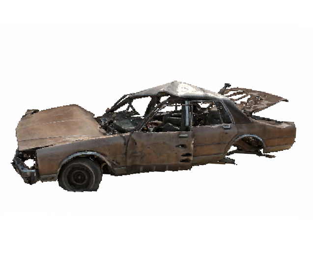 Destroyed Car 03 / Backrooms Car