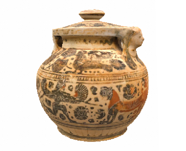 Corinthian Pyxis with a Lid