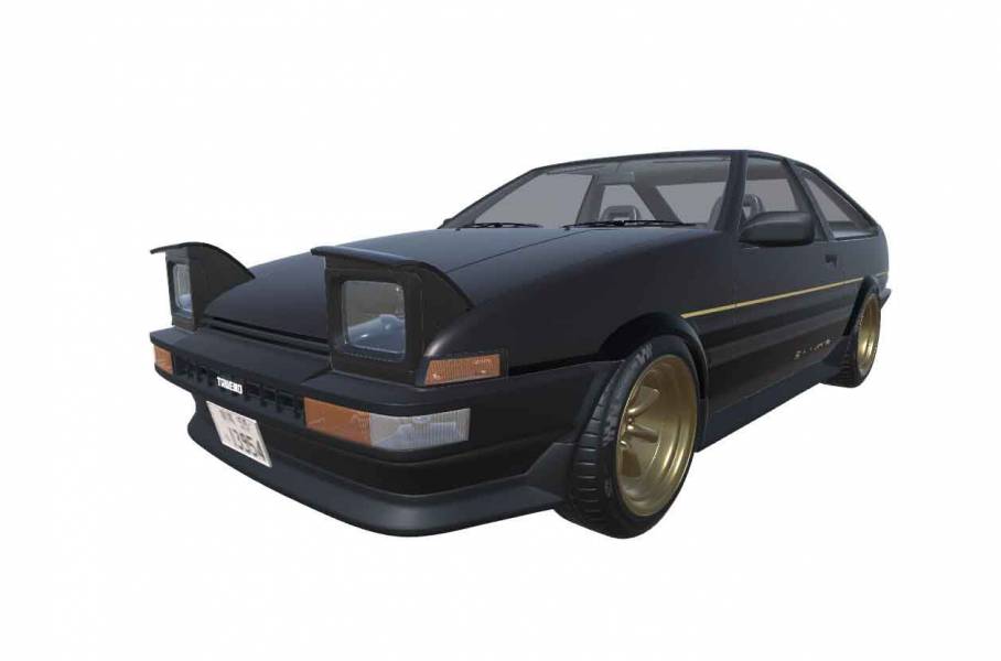 Toyota AE86 Black Limited Kouki by d2epetto