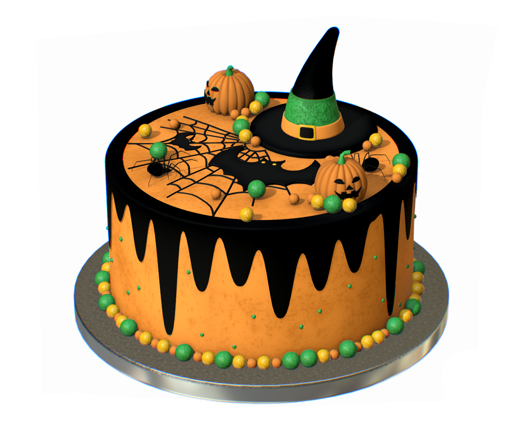 Pumpkin Spell Halloween Cake