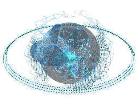 Animated Hologram Planet Earth
