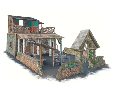 Viking settlement in derelict Roman Villa